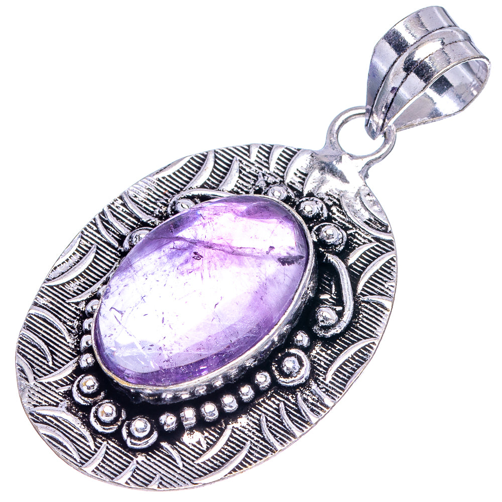 Amethyst Pendant 2 1/8" (German Silver)