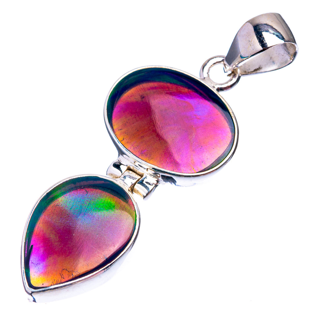 Aura Opal Pendant 1 3/4" (925 Sterling Silver) P38856