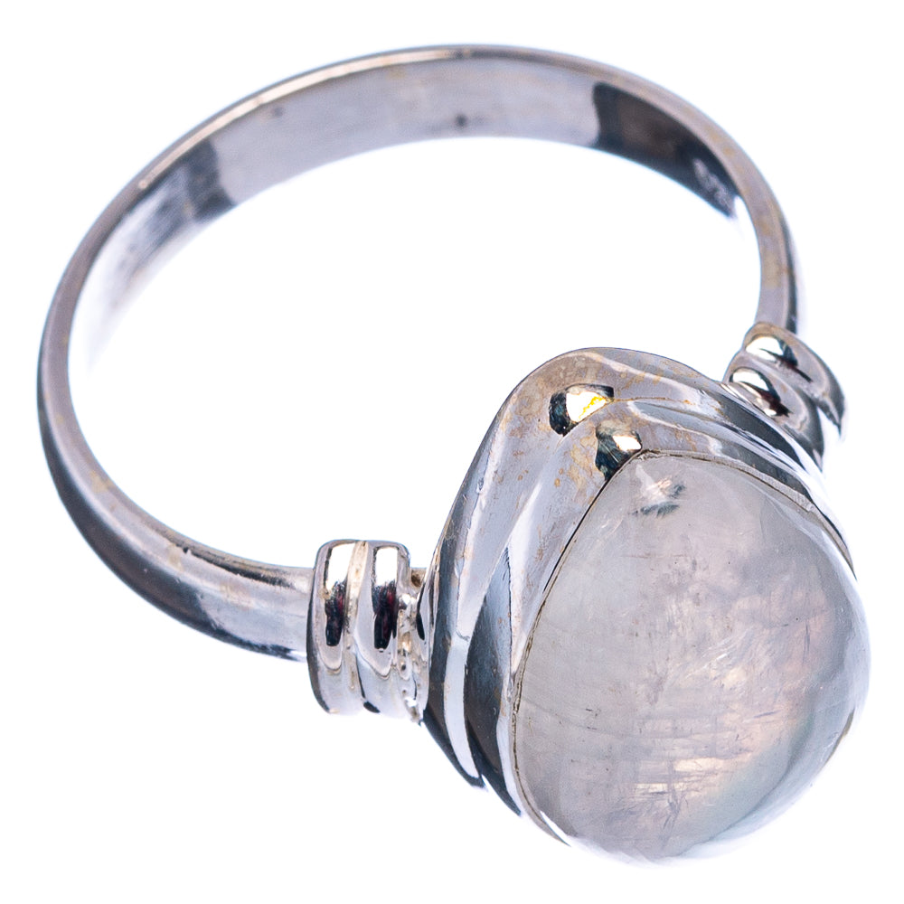 Rainbow Moonstone Ring Size 8 (.925 Sterling Silver)