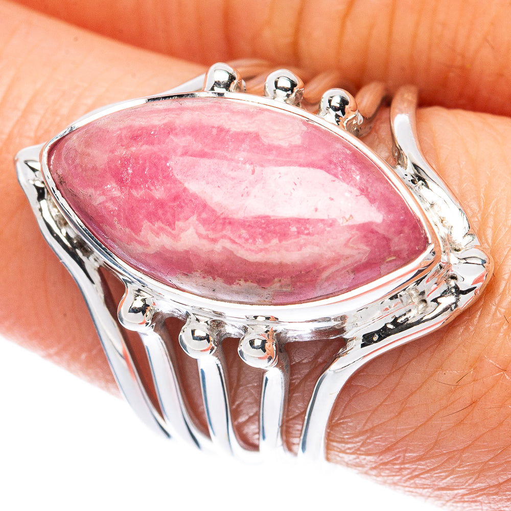 Premium Rhodochrosite Ring Size 7.25 (925 Sterling Silver) R2610
