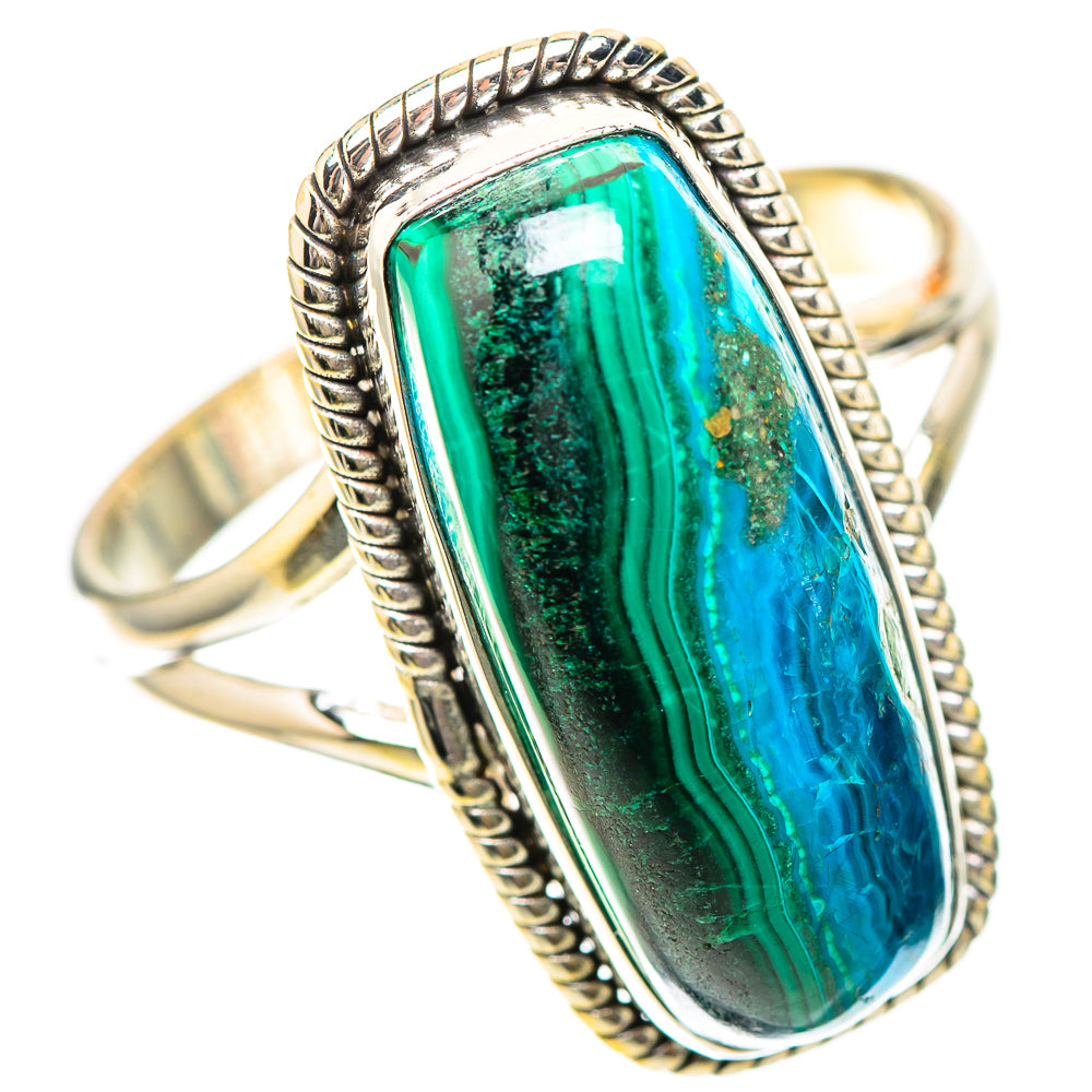 Malachite In Chrysocolla Ring Size 11.5 (925 Sterling Silver) RING139032