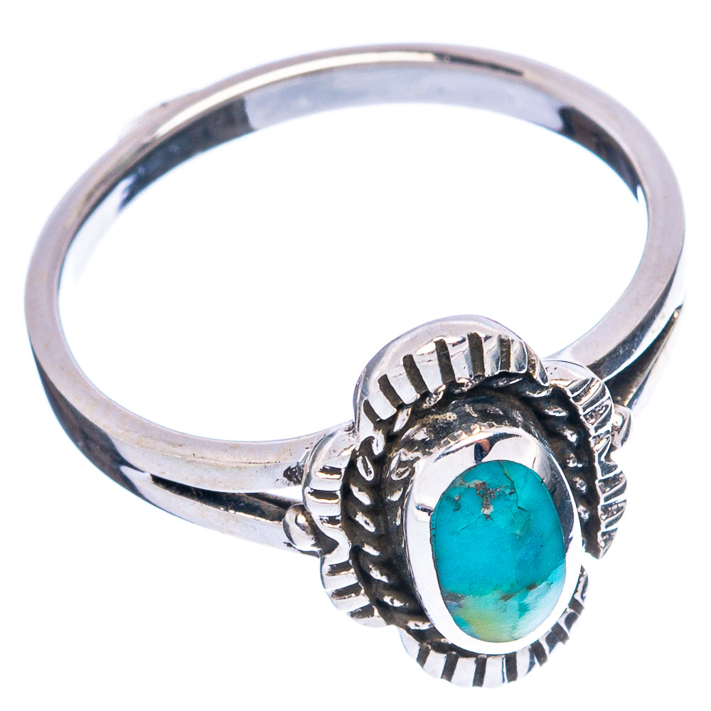 Rare Arizona Turquoise Ring Size 7.75 (925 Sterling Silver) R4898