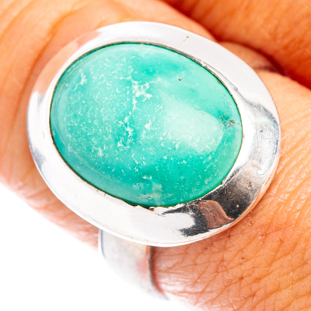 (Classic Series) Turquoise Ring Size 8.5 (.925 Sterling Silver)