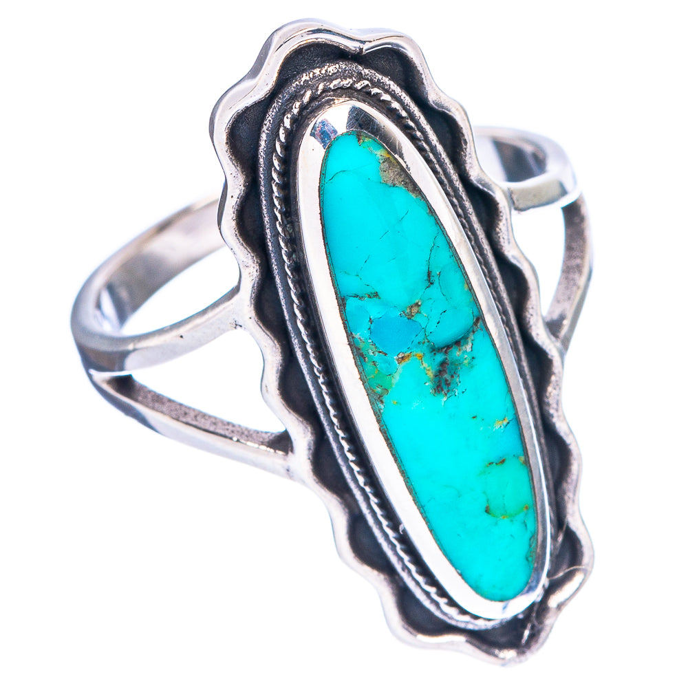 Rare Arizona Turquoise Ring Size 7.5 (925 Sterling Silver) R146968