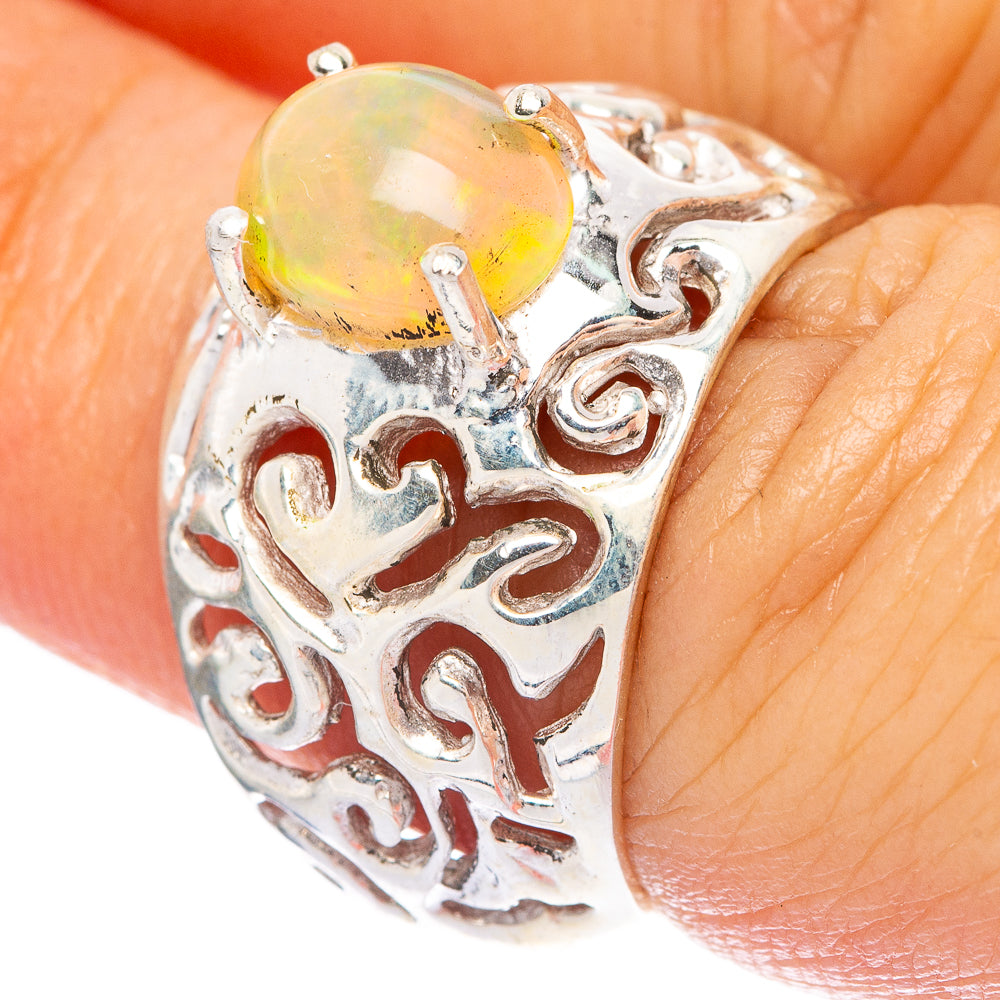 Rare Ethiopian Opal Ring Size 6 (925 Sterling Silver) R145948