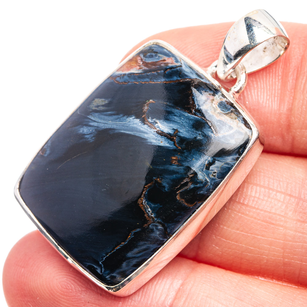 Pietersite Pendant 1 3/8" (925 Sterling Silver) P38988