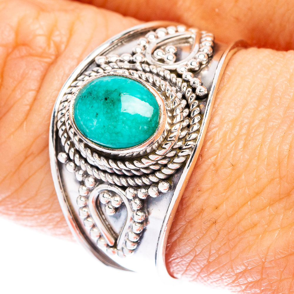 Rare Arizona Turquoise Ring Size 9 (925 Sterling Silver) R147005
