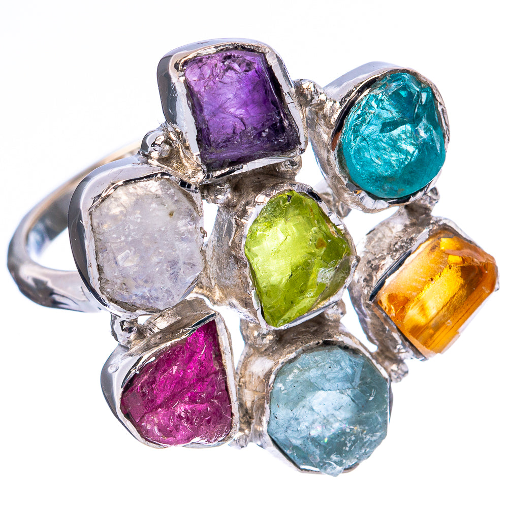 Asc Premium Rough Multi-stone Ring Size 6.75 (925 Sterling Silver) R3496