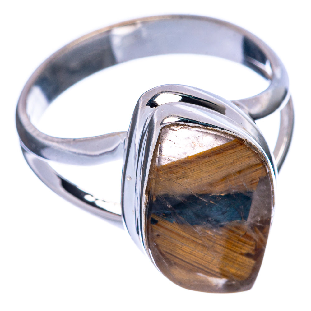 Rare Full Star Rutilated Quartz Ring Size 6.25 (925 Sterling Silver) R145594