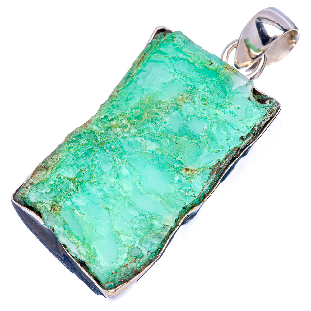 Chrysoprase Pendant 2" (925 Sterling Silver) P40591