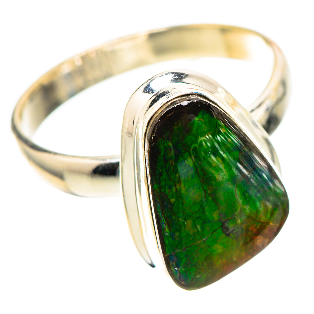 Canadian Ammolite 925 Sterling Silver Ring Size 10 (925 Sterling Silver) RING139454