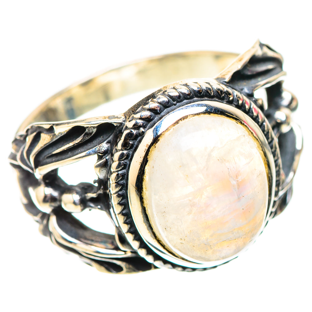 Rainbow Moonstone Ring Size 7.5 (925 Sterling Silver) RING138515