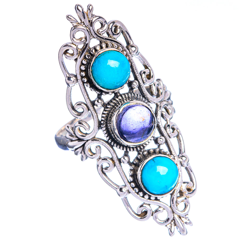 Large Tanzanite, Sleeping Beauty Turquoise Ring Size 9.75 (925 Sterling Silver) R144330