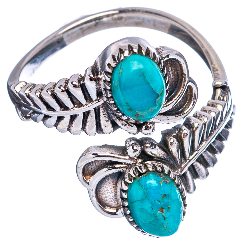 Mohave Turquoise Ring Size 7 Adjustable (.925 Sterling Silver)