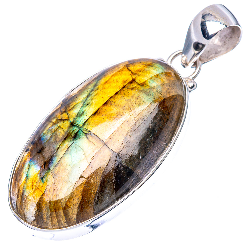 Labradorite Pendant 1 7/8" (925 Sterling Silver) P43198