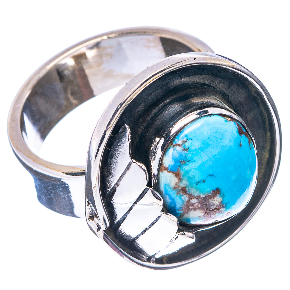 Exclusive Golden Hills Turquoise Ring Size 6 Adjustable (.925 Sterling Silver)