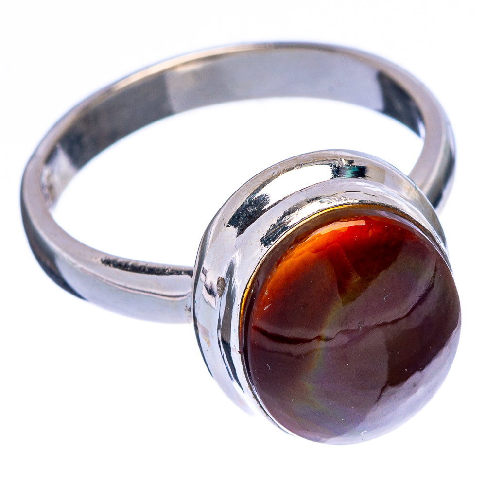 Rare Mexican Fire Agate Ring Size 6.5 (925 Sterling Silver) R146708