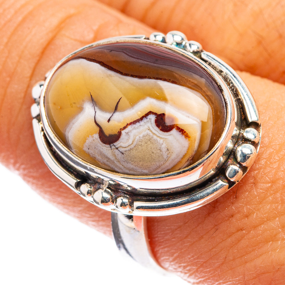 Botswana Agate Ring Size 8.75 (925 Sterling Silver) R142807