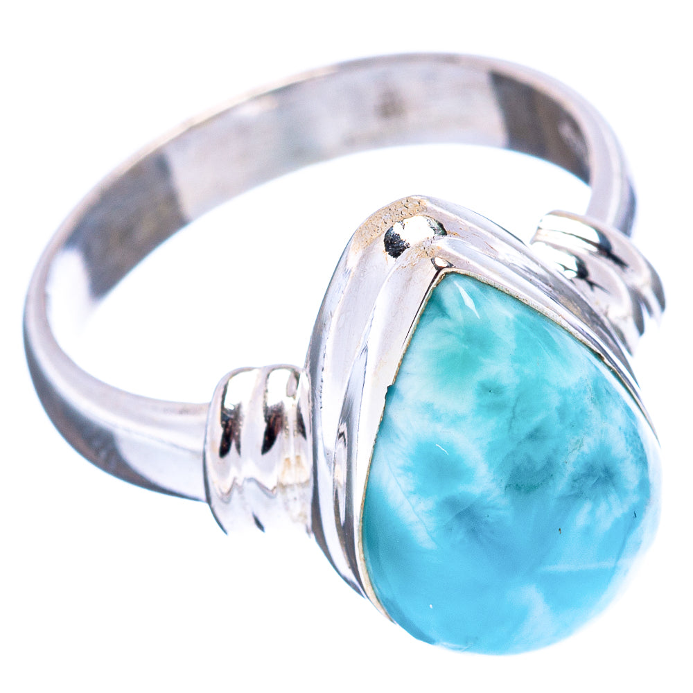 Rare Larimar Ring Size 5.75 (.925 Sterling Silver)