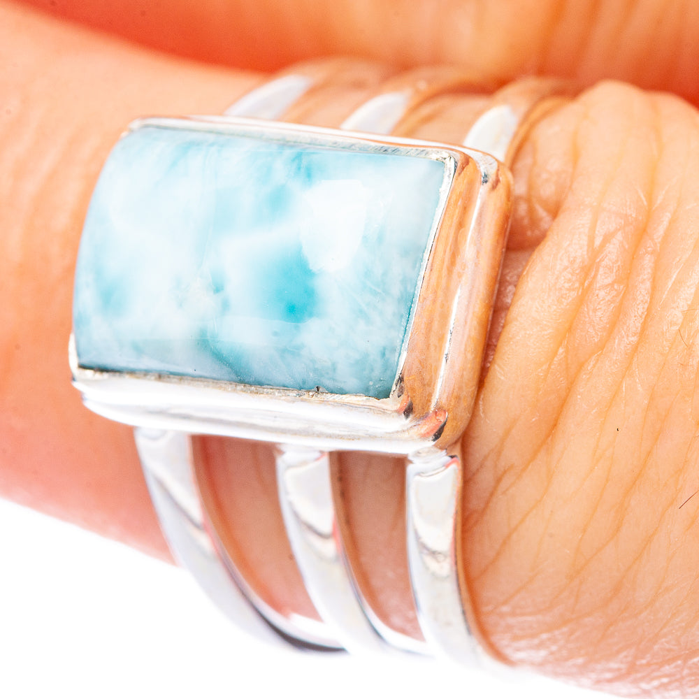 Larimar Ring Size 6.5 (925 Sterling Silver) R1711