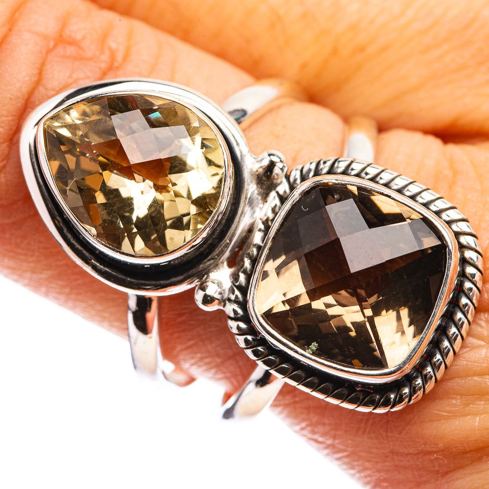 Large Multi-Topaz Ring Size 10 (925 Sterling Silver) R142917