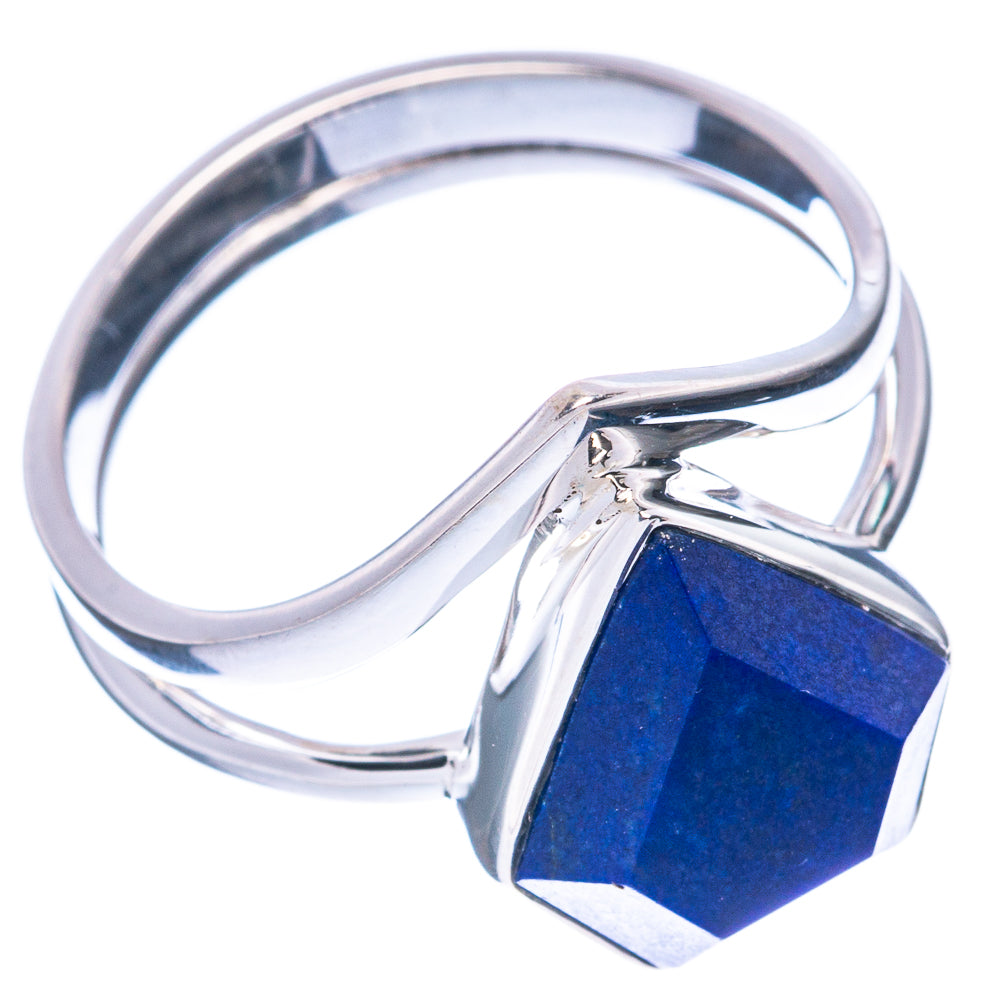 Premium Lapis Lazuli 925 Sterling Silver Ring Size 7.75 (925 Sterling Silver) R2722