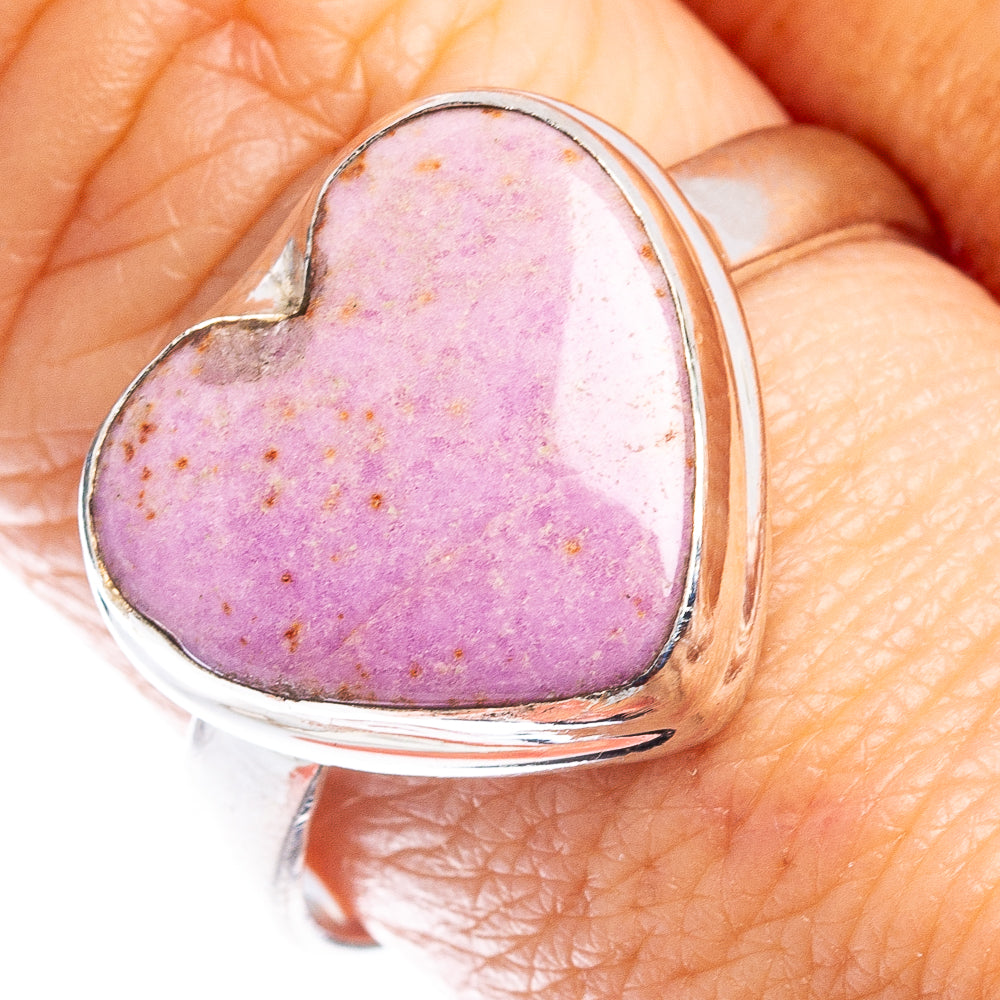 Phosphosiderite Heart Ring Size 9.25 (.925 Sterling Silver)