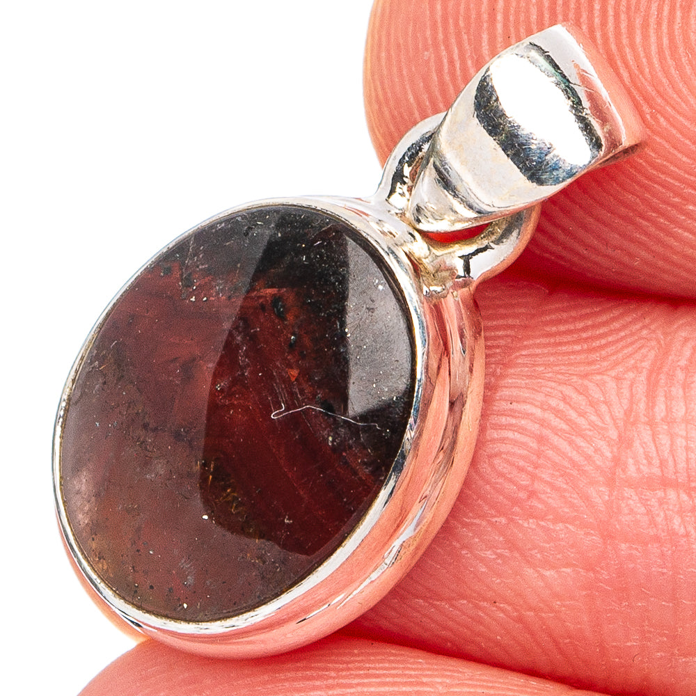 Rare Cacoxenite Pendant 7/8" (.925 Sterling Silver)