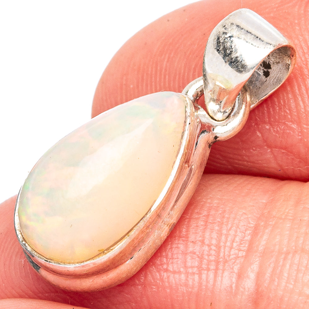 Large Rare Ethiopian Opal Pendant 7/8" (925 Sterling Silver) P43472