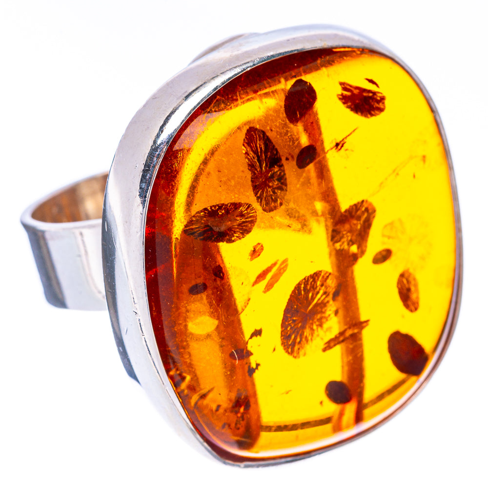 Baltic Amber Ring Size 7 (925 Sterling Silver) R1908