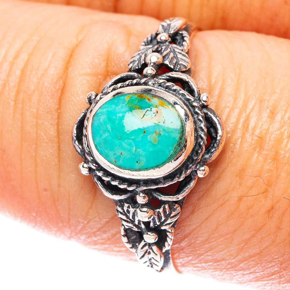 Rare Arizona Turquoise Ring Size 8.75 (925 Sterling Silver) R4860