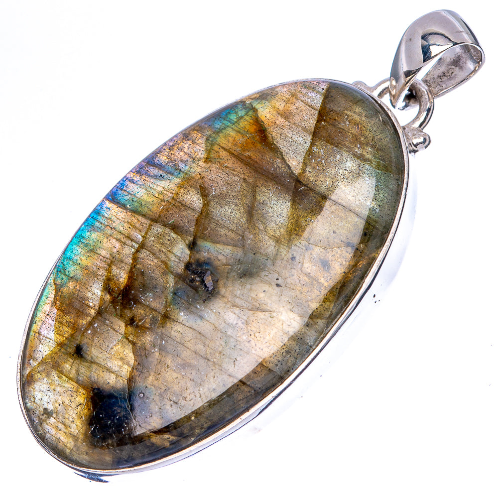 Labradorite Pendant 2 1/8" (925 Sterling Silver) P43028