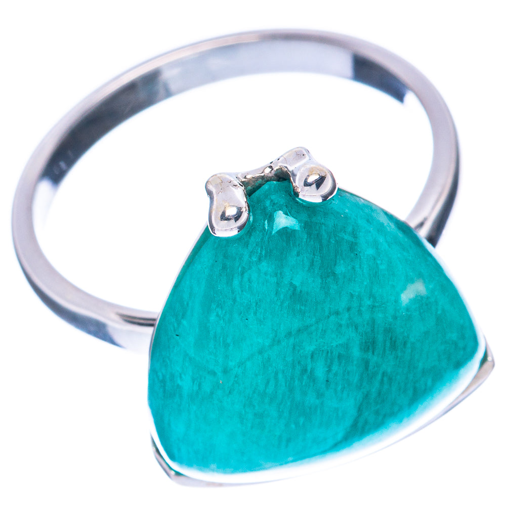 Premium Amazonite 925 Sterling Silver Ring Size 9 (925 Sterling Silver) R2682