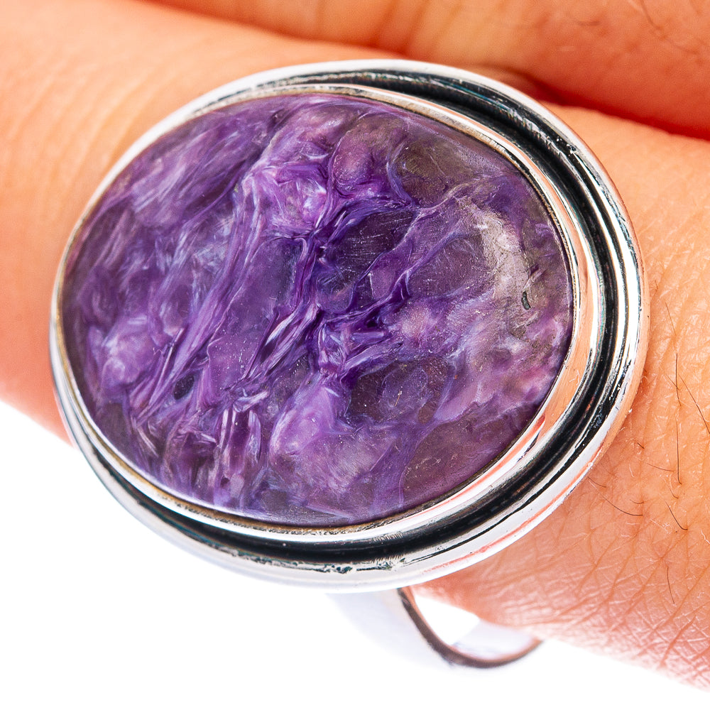Charoite Ring Size 11 (925 Sterling Silver) R144399