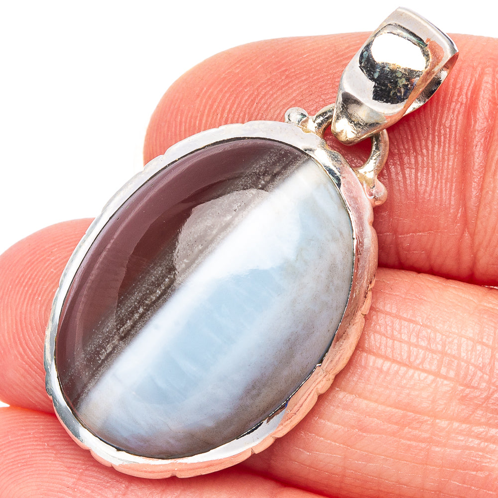 Owyhee Opal Pendant 1 3/8" (.925 Sterling Silver)