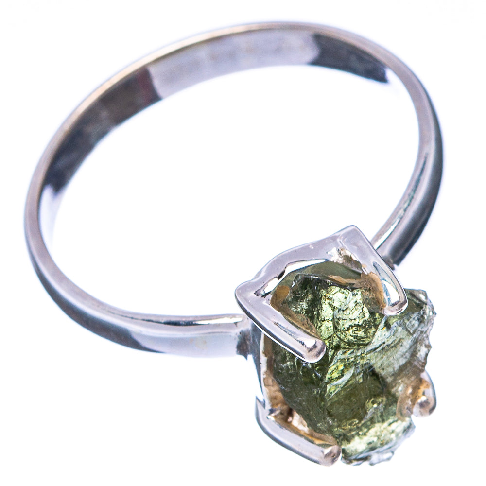 Moldavite Ring Size 8.5 (.925 Sterling Silver)