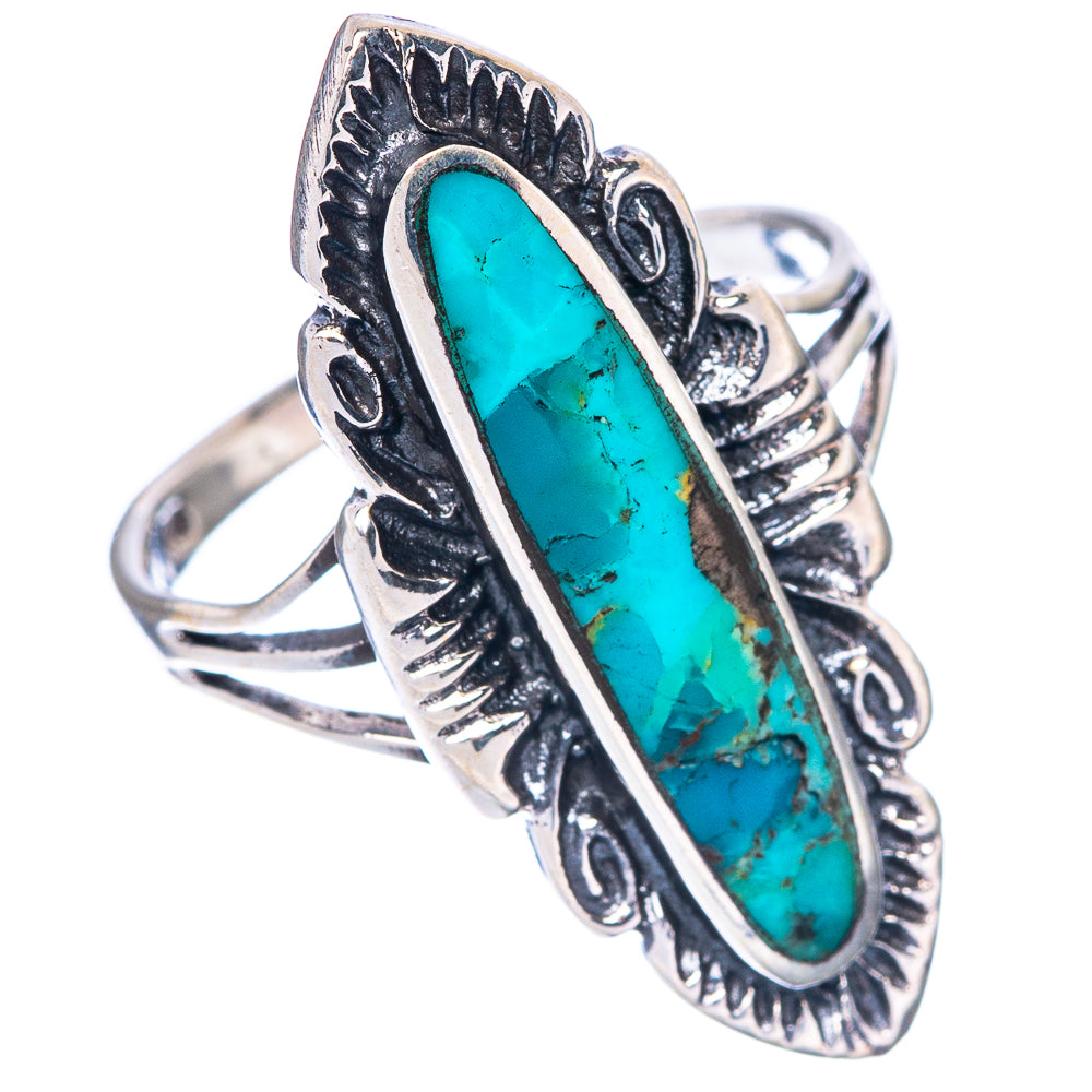 Rare Arizona Turquoise Ring Size 6.5 (925 Sterling Silver) R1541