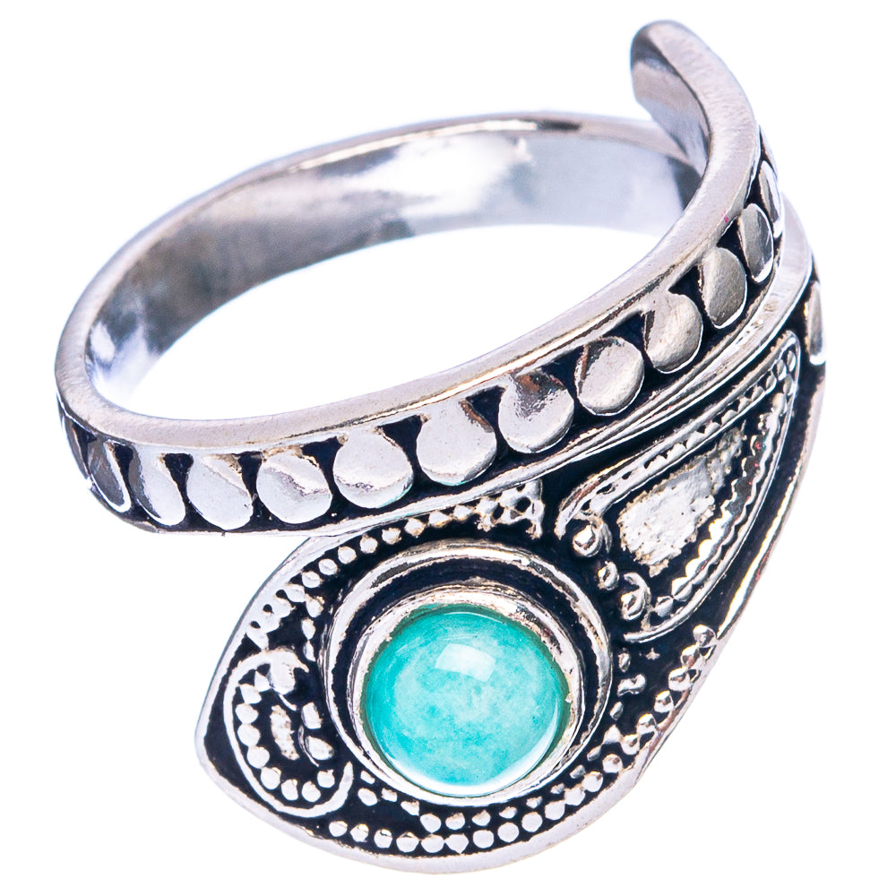 Rainbow Moonstone Dainty Ring Size 6 Adjustable (925 Sterling Silver) R5219