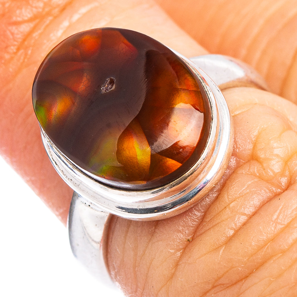 Rare Rare Mexican Fire Agate Ring Size 5.75 (.925 Sterling Silver)