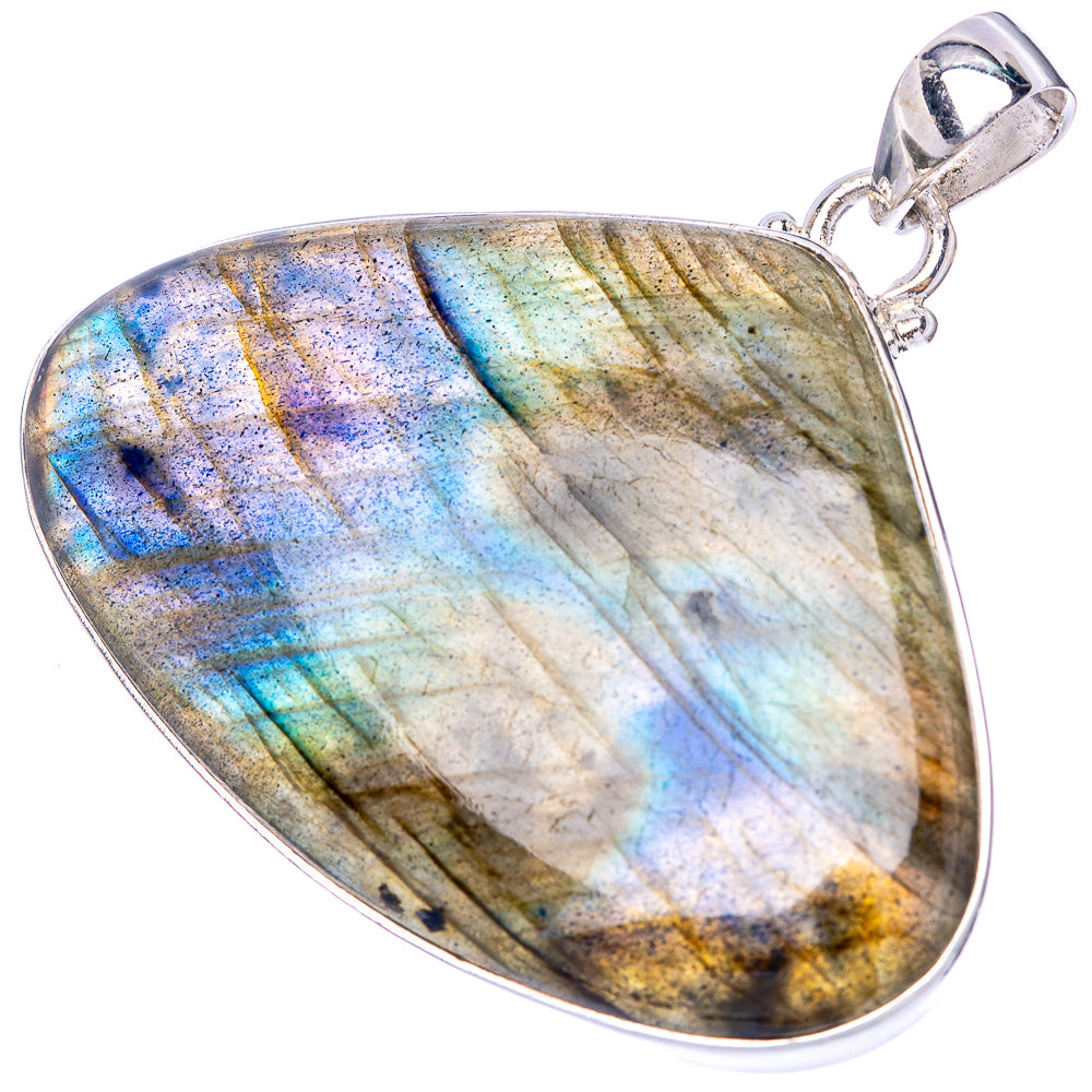 Labradorite Pendant 1 3/4" (925 Sterling Silver) P42470