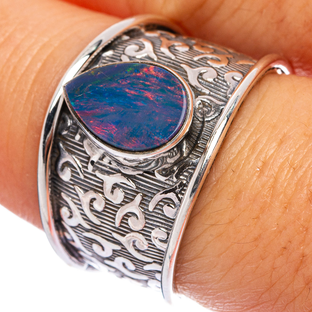 Rare Australian Fire Opal Ring Size 7 (925 Sterling Silver) R145596