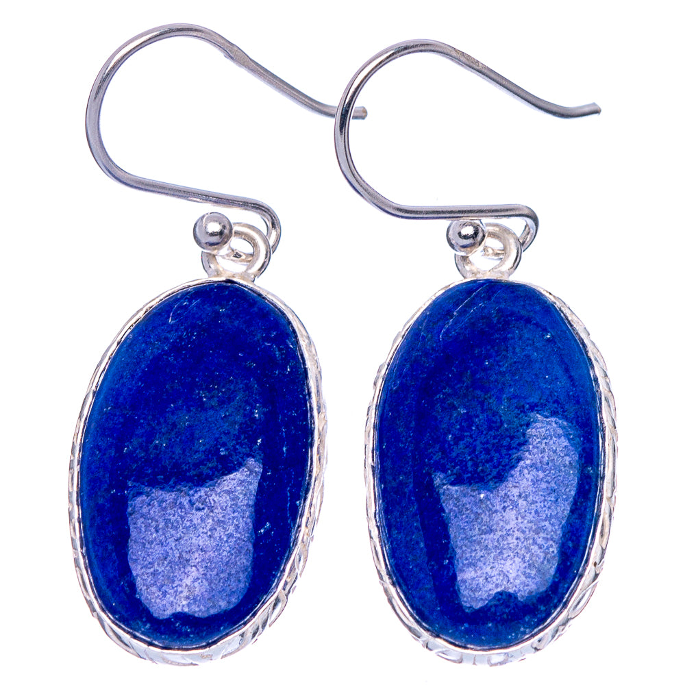 Lapis Lazuli Earrings 1 3/8" (925 Sterling Silver) E1801