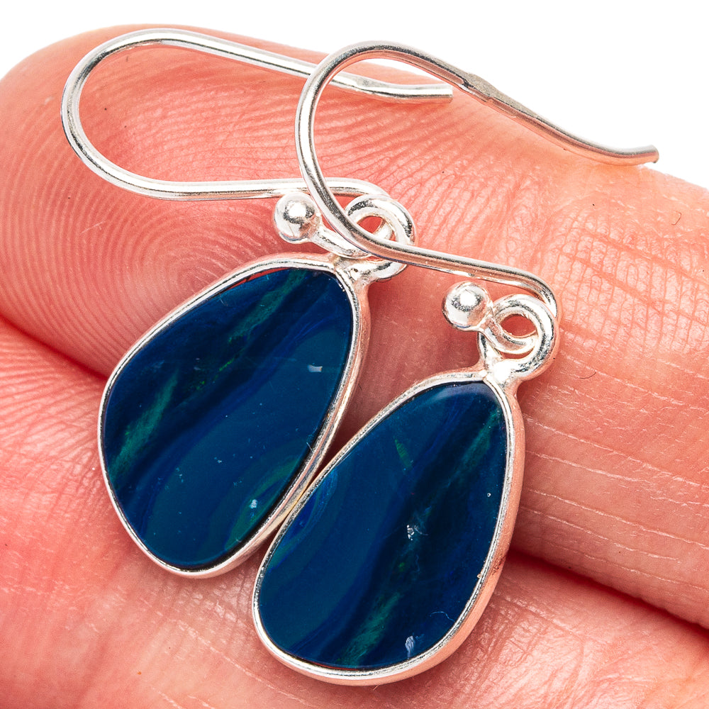 Doublet Opal 925 Sterling Silver Earrings 1 1/8" (925 Sterling Silver) E1977