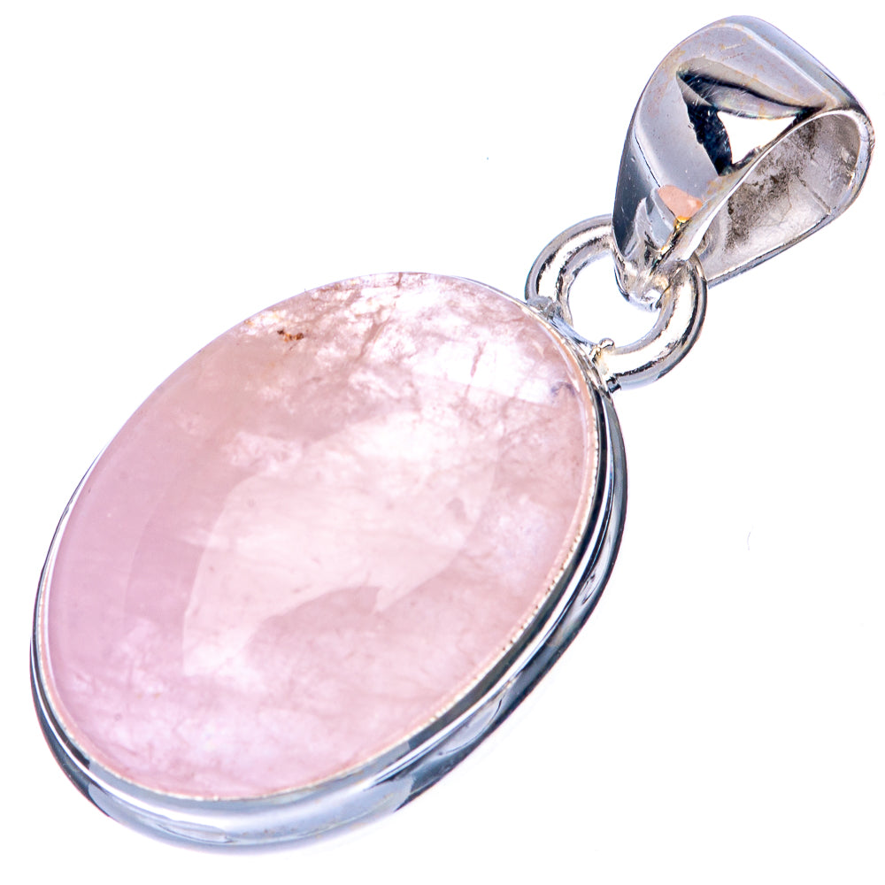 Rare Morganite Pendant 1 1/4" (925 Sterling Silver) P41376