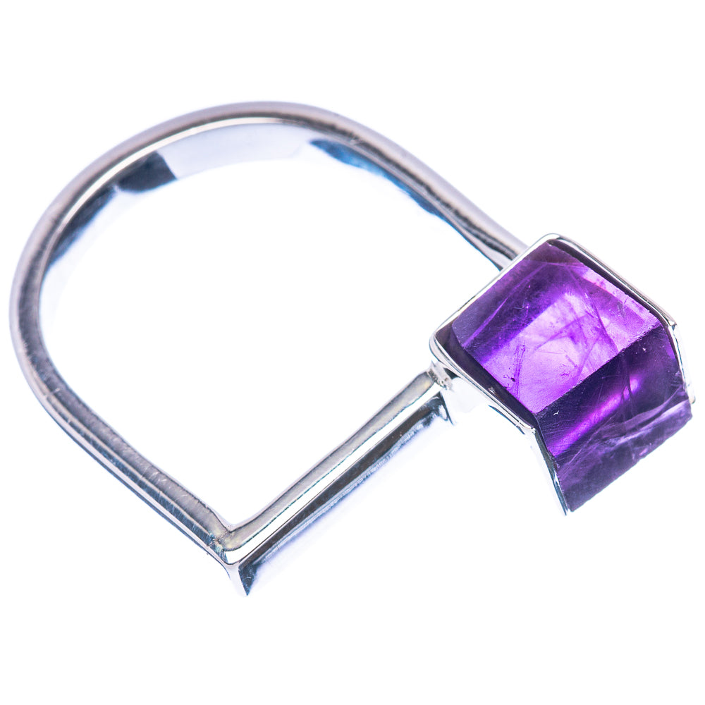 Premium Faceted Amethyst 925 Sterling Silver Ring Size 9.75 (925 Sterling Silver) R2735