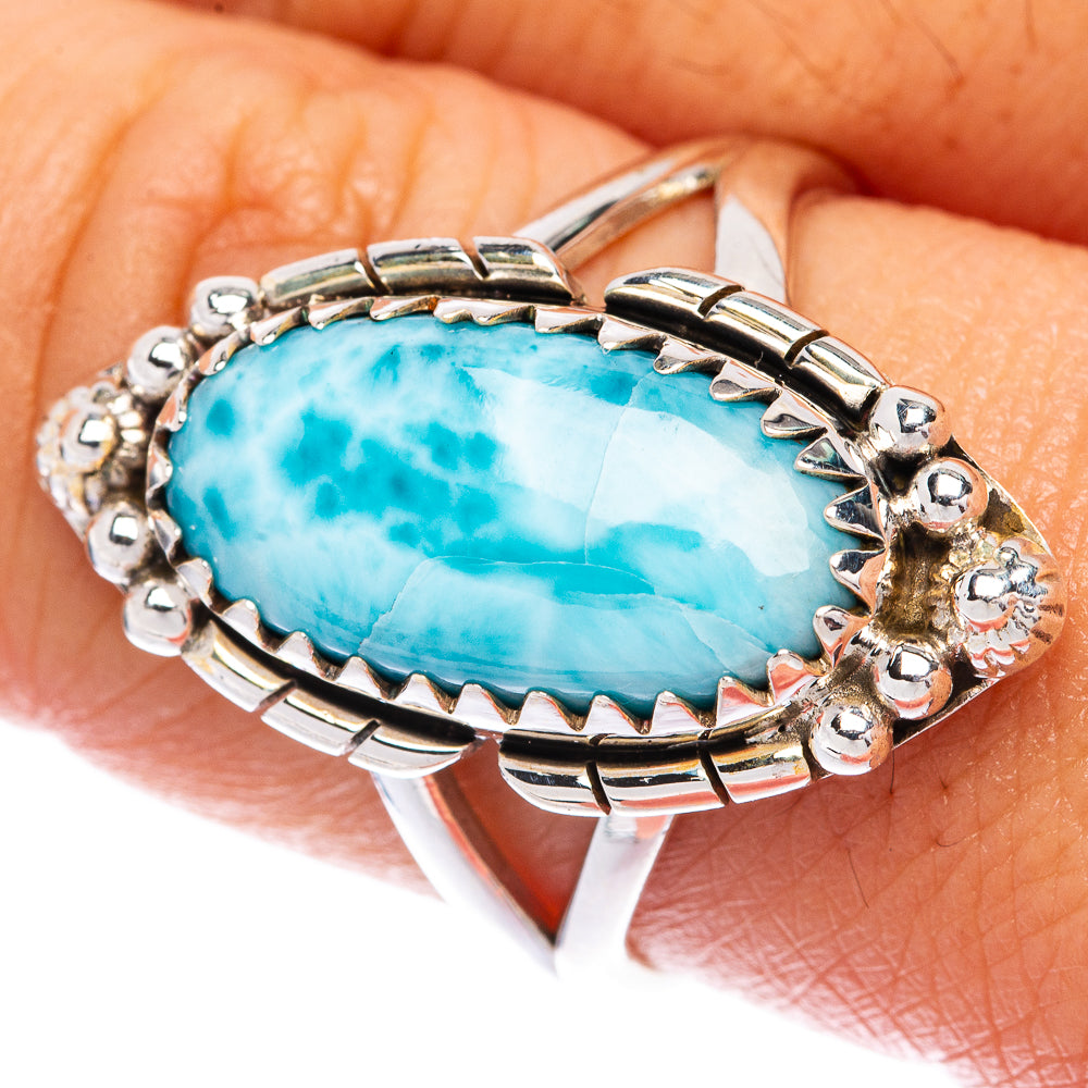 Larimar Ring Size 9 (925 Sterling Silver) R144897