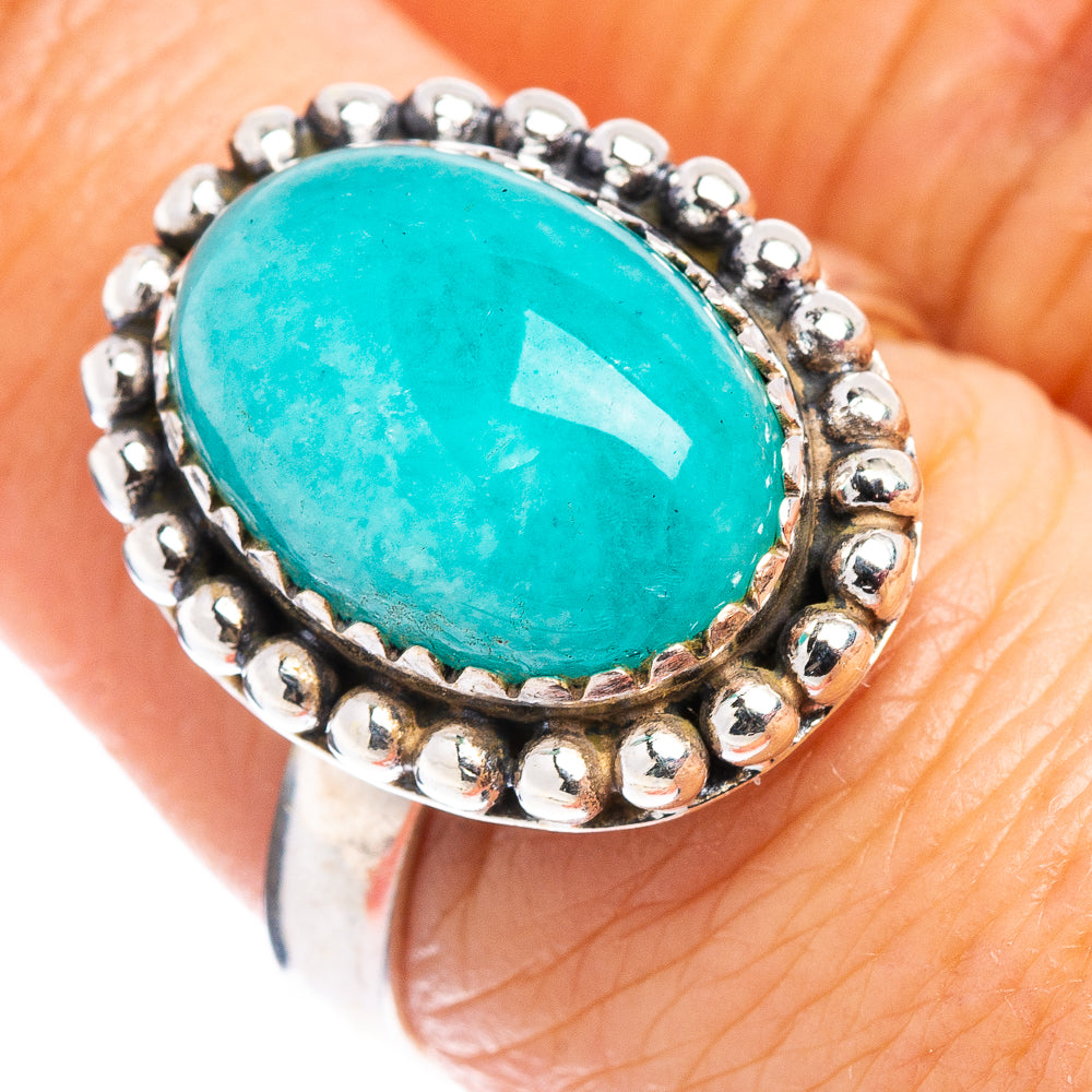 Amazonite Ring Size 7.5 (.925 Sterling Silver)