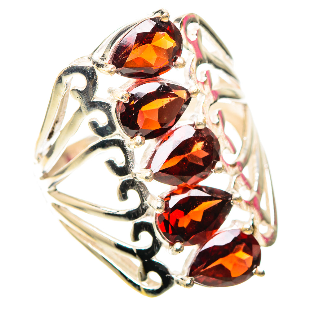 Garnet Ring Size 6.75 (925 Sterling Silver) RING138436