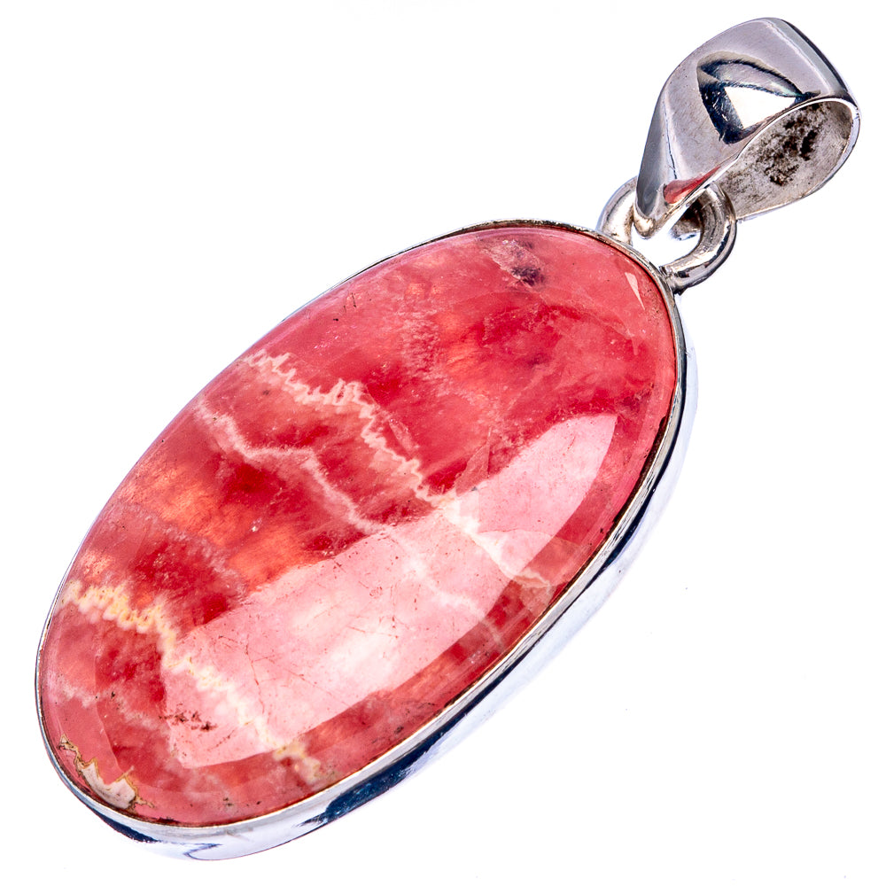 Rhodochrosite Pendant 1 1/2" (925 Sterling Silver) P42866