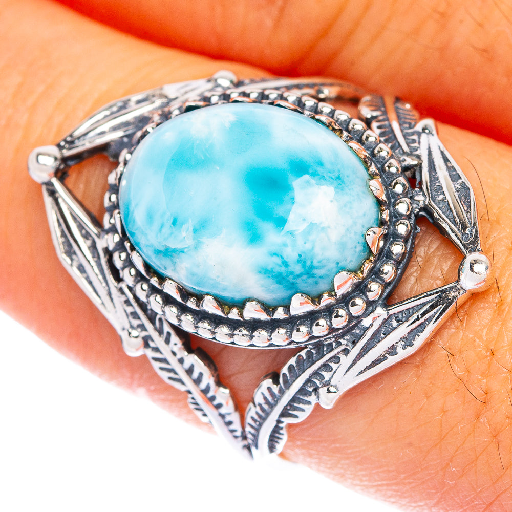 Larimar Ring Size 8 (925 Sterling Silver) R144416